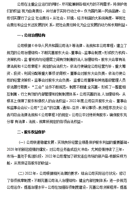 2022年度企業(yè)社會責任報告